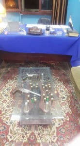 الأسلحة المضبوطة