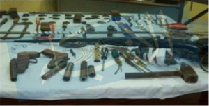 الاسلحة المضبوطة بالبحيرة لوجو لوجو